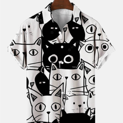 Men's 3D Fashion Printed Hawaiian Cartoon Shirt