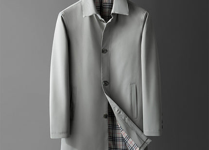 Men's Mid-length Trendy Casual Loose Trench Coat