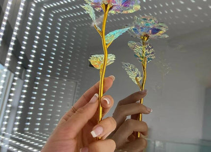 Valentine's Day Gift Gold Foil Rose Artificial Bouquet