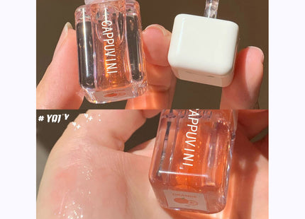 Small Square Lip Gloss Transparent Lip Gloss Glass Moisturizing And Nourishing Mirror Lip Lacquer