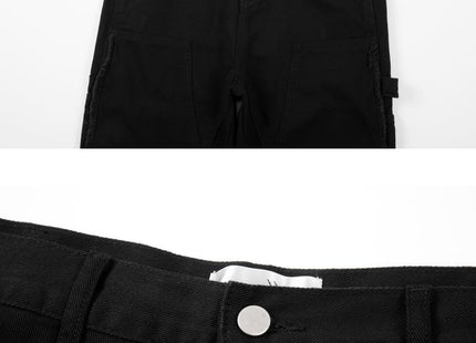 High Street Straight Leg Skinny Jeans Men Black And White