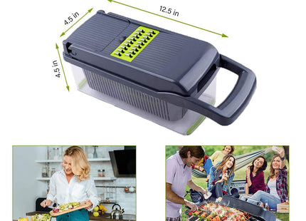 12 In 1 Manual Vegetable Chopper Kitchen Gadgets Food Chopper Onion Cutter Vegetable Slicer