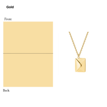 Silver Necklace Women Envelope Lover Letter Pendant Best Gifts For Girlfriend