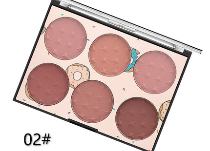 Six-color Blush Natural Skin-friendly Rouge Makeup