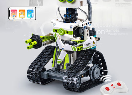 Children's Programming Robot Building Blocks Mechanical Dog Assembled Remote Control Toys