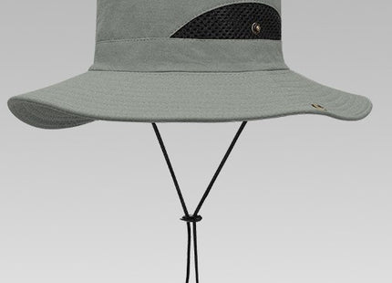 Summer Fisherman Hat Sunscreen UV Breathable Wearable Fishing Sunshade Mountaineering Big Brim Hat