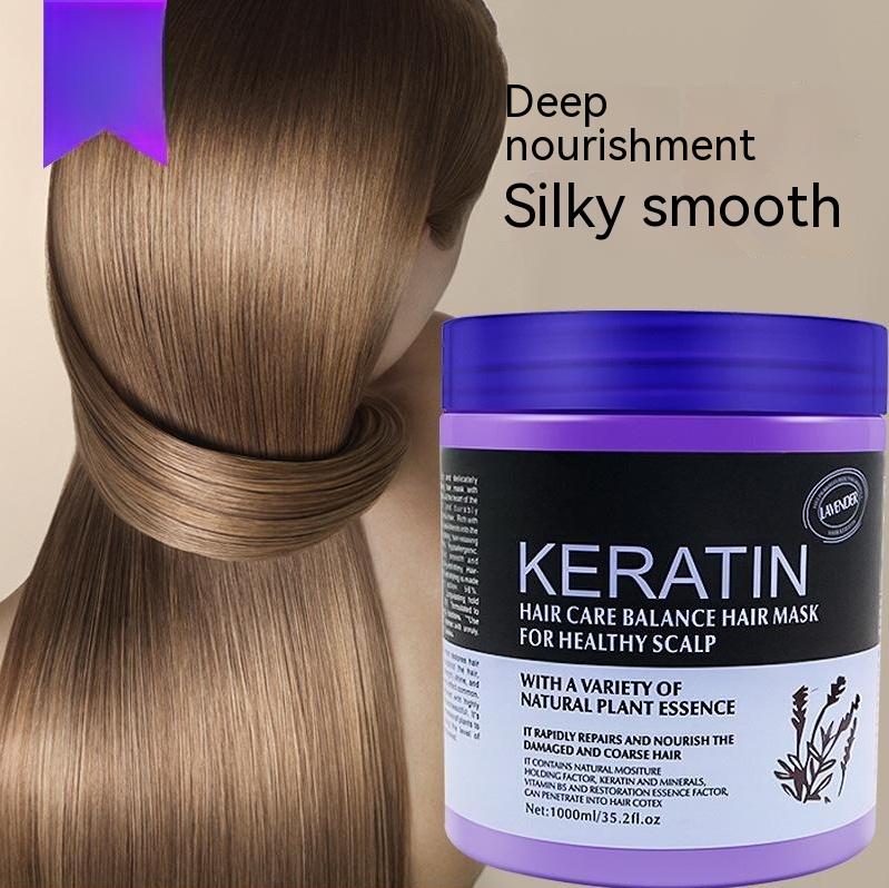 Mascarilla Capilar de Lavanda sin Vapor Nutrición Cuidado Capilar Reparación Multiefecto Tratamiento Suavizante para el Cabello