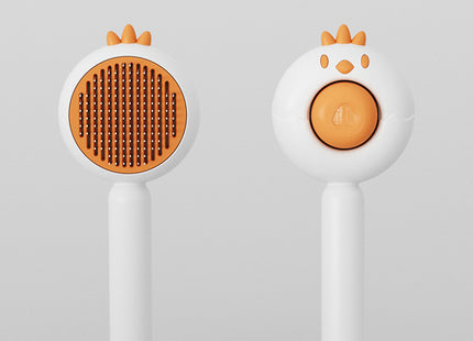 Magic Pet Hair Cleaner Brush,Pet Massage Brushes,Cat Grooming Brush,Self Cleaning Comb With Release Button For Removes Tangles Loose Fur For Short Or Long Haired Cats And Dogs