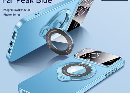 Large Window Magnetic Invisible Bracket Phone Case