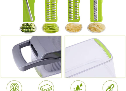 12 In 1 Manual Vegetable Chopper Kitchen Gadgets Food Chopper Onion Cutter Vegetable Slicer