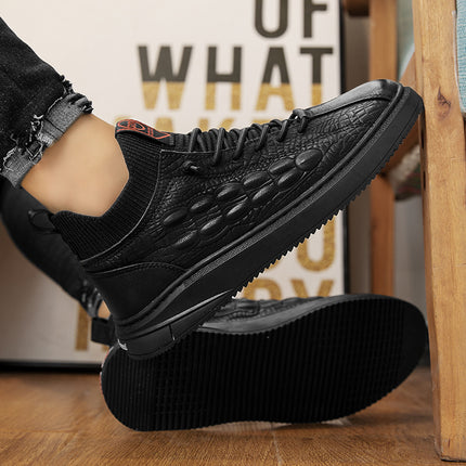 Men\'s Shoes Autumn And Winter Korean Version Versatile Trend Middle Top