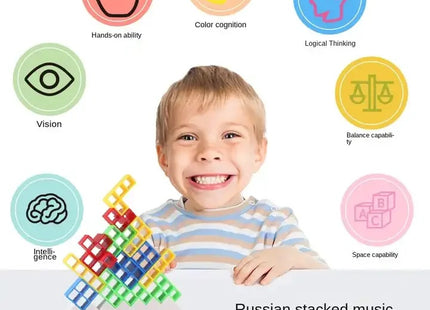 Stack Attack Game - Viral Interactive Balance Stacking Block Board Game For Family Game Nights