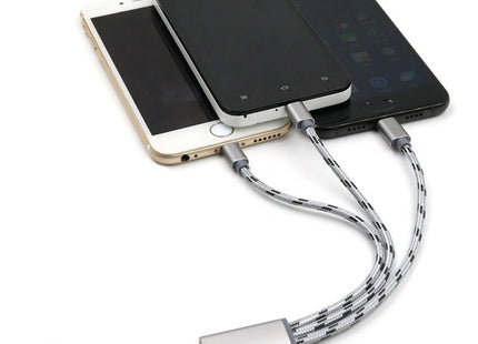 Three-in-one Data Cable USB Cable Short TYPE-C Mobile Phone Universal Three-in-one Charge Cable