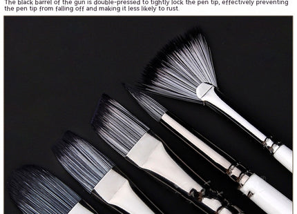 Full Set Nylon Hair Brush Watercolor Acrylic Painting Brush 12 PCs Suit Art Supplies