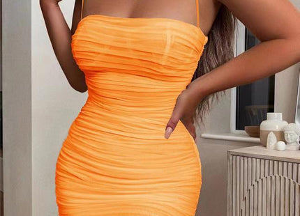 Summer Women Spaghetti Straps Sash Sexy Club Party Dresses