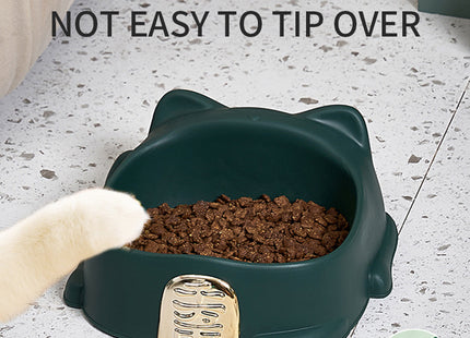 Pet Food Bowl Anti-Choking Cat Feeder Bowl Cat Neck Protection Food Bowl Raised Pet Cat Dog Food Bowls, Pet Food Bowls With Anti Slip Rubbers, Anti-Vomiting Prevent Choking