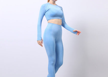 Seamless Yoga Wear Sports Suit Outdoor Fitness Vest Quick Dry Tight Sportswear Yoga Pants Women