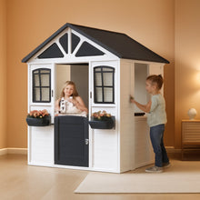 Outdoor Weatherproof Wooden Playhouse White Kitchen-0