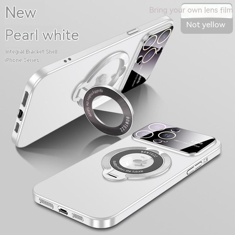 Large Window Magnetic Invisible Bracket Phone Case