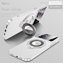 Large Window Magnetic Invisible Bracket Phone Case