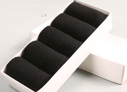 Men's Black Bamboo Fiber Men's In Tube Socks
