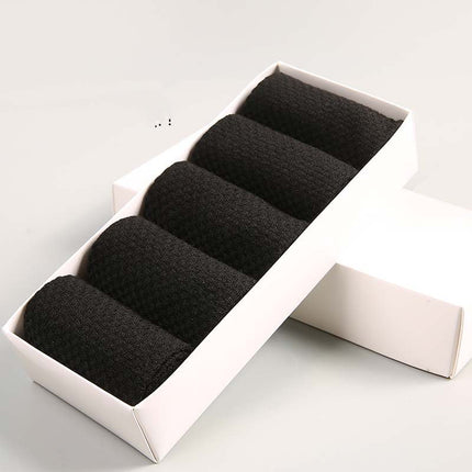 Men's Black Bamboo Fiber Men's In Tube Socks