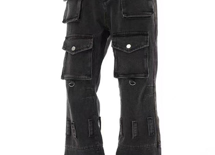 American Retro Multi-pocket Jeans For Men And Women