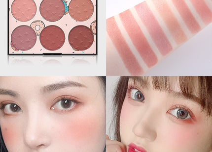Six-color Blush Natural Skin-friendly Rouge Makeup