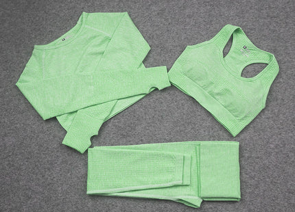 Seamless Yoga Wear Sports Suit Outdoor Fitness Vest Quick Dry Tight Sportswear Yoga Pants Women