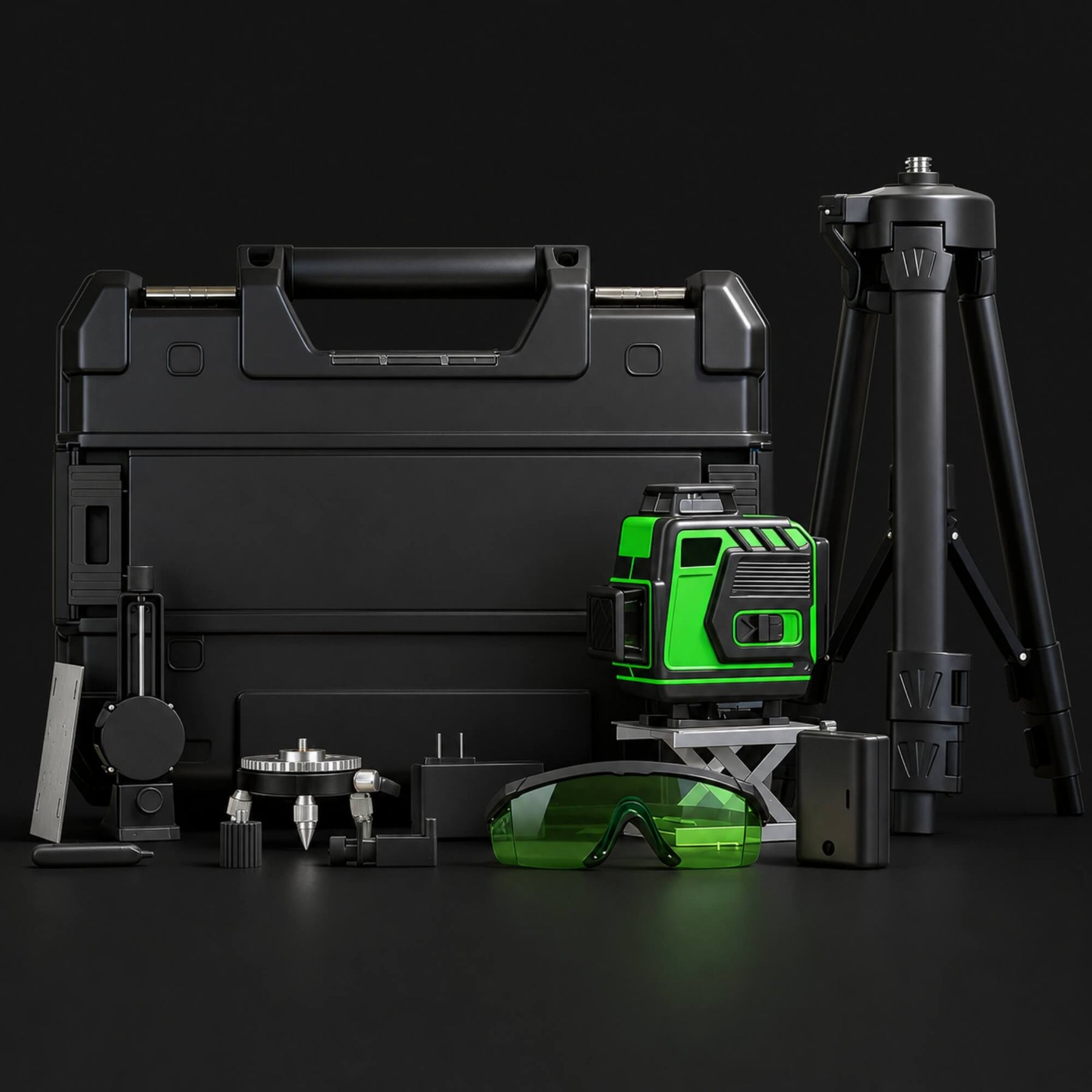 L1 Self-Leveling Green Laser Level 515nm Kit for Stage Setup