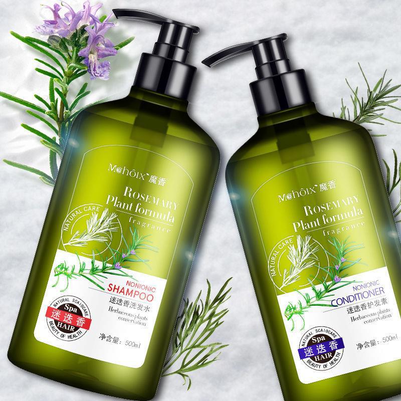 Champú y gel de ducha de romero para el cuidado del cabello, refrescante y control de grasa