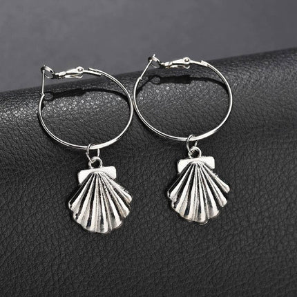 New Simple Earrings Women Ins Cross-border Hot-selling Shell Ear Jewelry