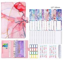 6 Loose leaf Binder Journal Book Marbling Notebook
