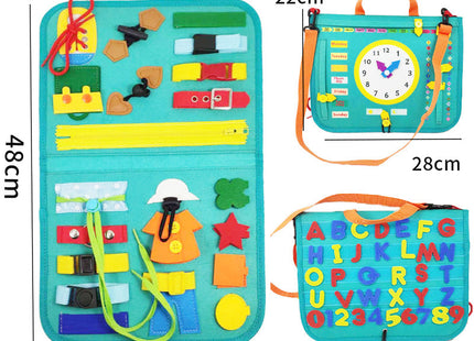 New Busy Book Children's Busy Board Dressing And Buttoning Learning Baby Early Education Preschool Sensory Learning Toy