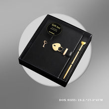 Fashion Creative Heart-shaped Sheepskin Lock Journal