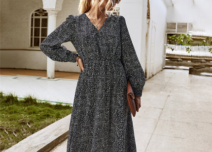 Long Sleeve Elegant Floral Dress