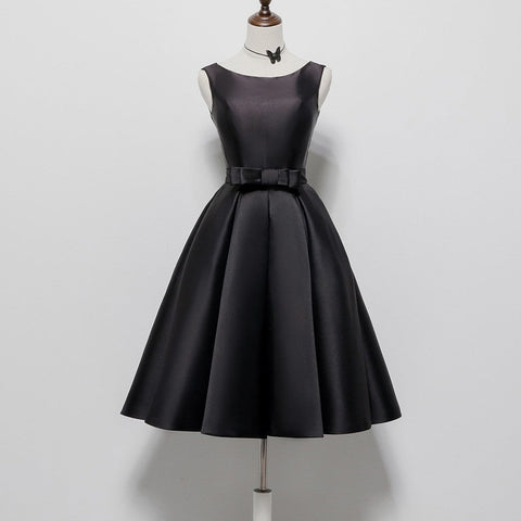 Hepburn Style Elegant Backless Dress