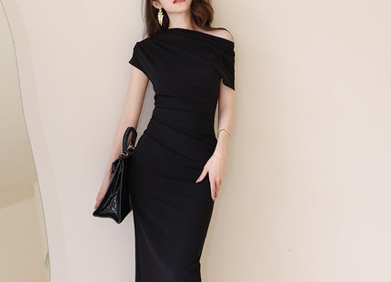 Women's Slim Wrap Hip Dress