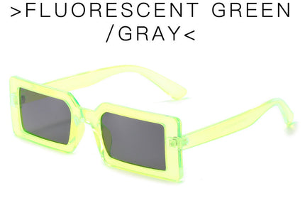 Sunglasses Female Fluorescent Green Street Shooting Catwalk