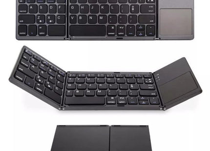 Folding Mini Keyboard Tablet Phone Computer Wireless Foldable Bluetooth Keyboard Multi-Function Button