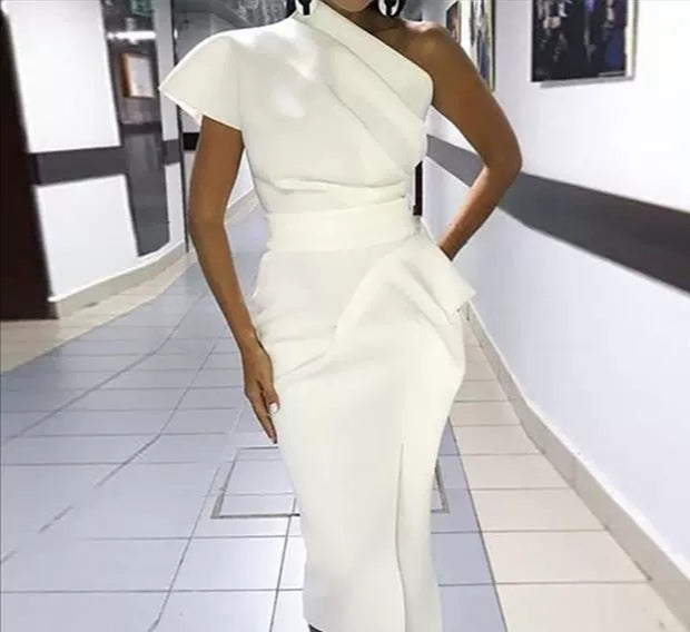 Sexy wrap hip dress