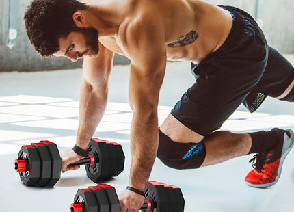 Octagonal Adjustable Dumbbell/Barbell Set