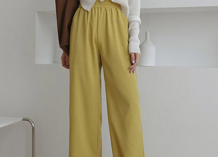 High waist drape split trousers trousers