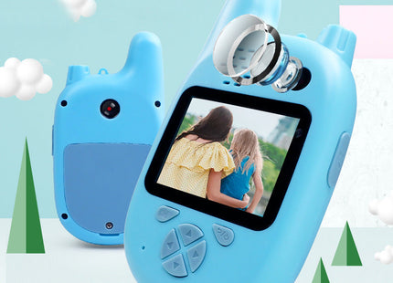 Walkie-Talkie Kids Camera Toys Mini HD Cartoon Cameras