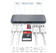 Compatible with Apple , USB Type C Hub to TF SD Card Reader Hub 3.0 Adapter with PD Power USB C Hub Dock