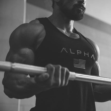 ALPHA Men's Sleeveless Gym/Fitness Vest