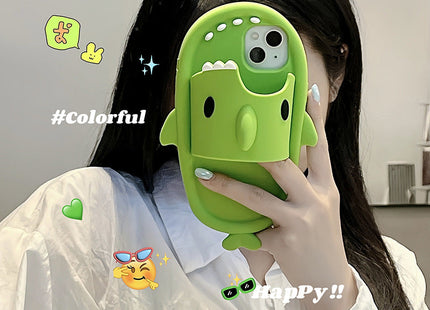 Funny Shark Slipper Phone Case For Iphone 11 12 13 14 Pro Max Creative Soft Silicone Shockproof Protective Full Cover For Apple