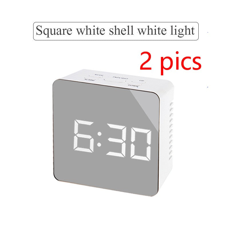 Reloj de espejo multifunción digital con LED