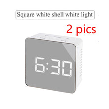 Reloj de espejo multifunción digital con LED