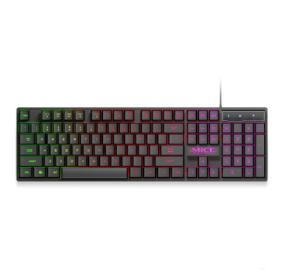 Teclado luminoso con cable USB